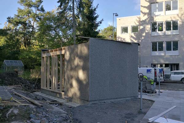 Miljörum för bostadsrätt som byggs